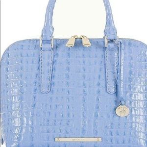 Brahmin Vivian Satchel Sky Blue La Scala